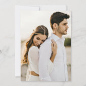 結婚式場のご案内 ミニマル アーチ フォト カード (裏面)