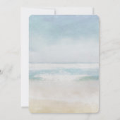 結婚式場のご案内 海辺のカレンダー 招待状 (裏面)