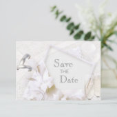 結婚式場のご案内 結婚指輪 & ワインボトルとグラス セーブザデート (スタンド正面)