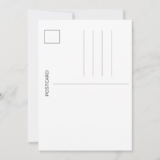 結婚式場の案内はがき - ストリングライト 黒板 招待状 (裏面)