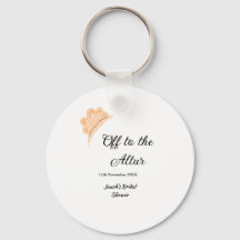 結婚式場へ オレンジの帽子 ハット ブライダルシャワー ネーム