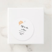 結婚式場へ オレンジの帽子 ハット ブライダルシャワー ネーム フェイバータグ (インサイチュ)