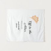 結婚式場へ オレンジの帽子 ハット ブライダルシャワー 名前 タペストリー (正面(横))