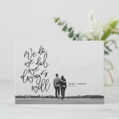 結婚式場を飛び出した報告と招待状 招待状 (スタンド正面)