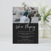 結婚式場を飛び出して手書き招待状のお知らせ 招待状 (スタンド正面)