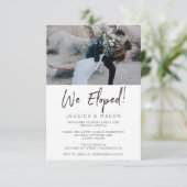 結婚式場を飛び出して手書き招待状 結婚式場を飛び出しての発表 招待状 (スタンド正面)