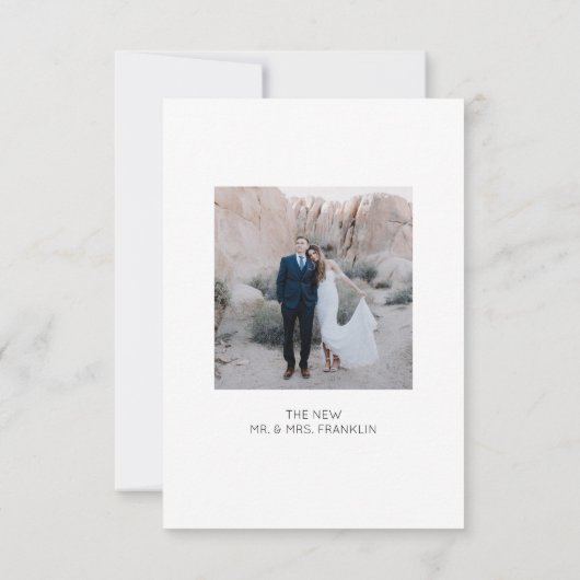 結婚式場を飛び出して手書き招待状 結婚式場を飛び出しての発表 招待状 (裏面)