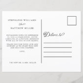 結婚式場を飛び出して結婚 結婚しました Mr & Mrs アナウンスメント (裏面)