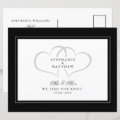 結婚式場を飛び出して結婚 結婚しました Mr & Mrs アナウンスメント (正面/裏面)