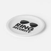 結婚式場リングセキュリティ 結婚指輪 ペーパープレート (アングル)