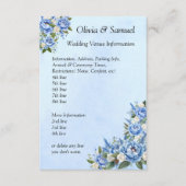 結婚式場情報 - 青い芍薬 エンクロージャーカード (正面)