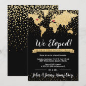 結婚式場案内地図付き 招待状 (正面/裏面)