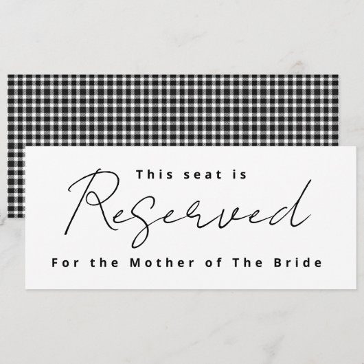 結婚式場確保サイン 招待状 (正面/裏面)