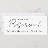 結婚式場確保サイン 招待状 (正面)