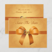 結婚式場2面お知らせ セーブザデート (正面/裏面)