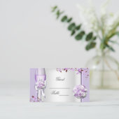 結婚式場 ラベンダー パープル リラ 4 プレイスカード (スタンド正面)