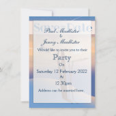 結婚式場 保存日 ヴィンテージ スキー 招待状 (正面)