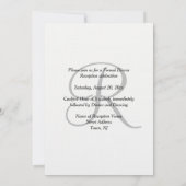 結婚式場 受付 濃い青紫 白 招待状 (裏面)