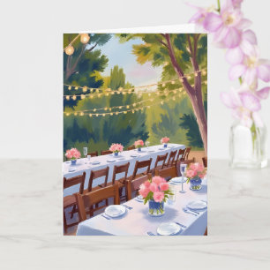 結婚式場 水彩画 花 フラワー ボタニカル カード