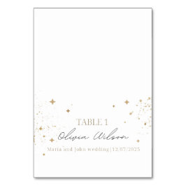 結婚式席次札, カリグラフィー名札 テーブルナンバー