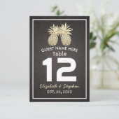 結婚式席次表 ゴールドパイナップル 招待状 (スタンド正面)