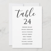 結婚式座席表カード エレガント サンキューカード (正面)