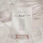 結婚式座席表カード 名前 席 配置 テーブルナンバー