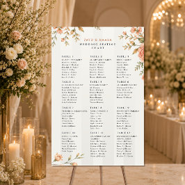 結婚式座席表 | フラワーウェディングサインレセプション ポスター
