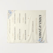 結婚式座席表 | 高級感のあるフローラルタペストリー タペストリー (正面(横))