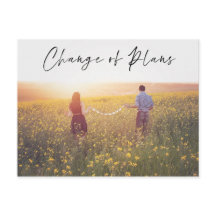 結婚式延期のお知らせフォトカード