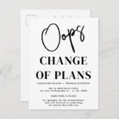 結婚式延期のお知らせ ポストカード (正面/裏面)