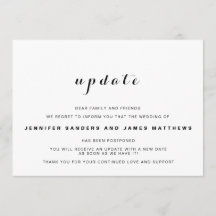 結婚式延期のお知らせ