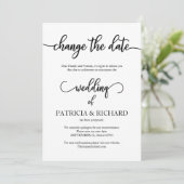 結婚式延期のお知らせ 招待状 (スタンド正面)