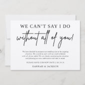 結婚式延期のお知らせ 新しい日程を保存 (正面)