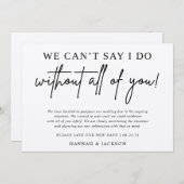 結婚式延期のお知らせ 新しい日程を保存 (正面/裏面)