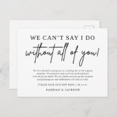 結婚式延期のお知らせ 新しい日程を保存 案内ポストカード (正面/裏面)