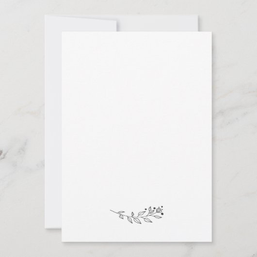 結婚式延期のお知らせ 日程変更のアナウンス 招待状 (裏面)