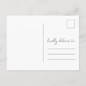 結婚式延期のお知らせ 案内ポストカード (裏面)