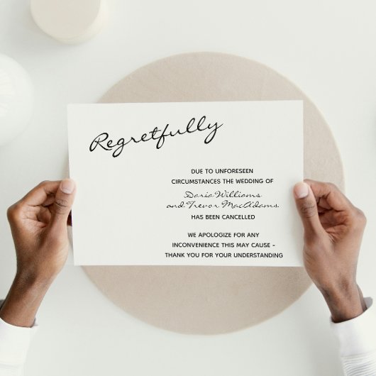 結婚式延期はがき ポストカード