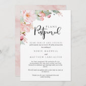 結婚式延期・中止 - 計画延期 招待状 (正面/裏面)