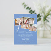 結婚式延期 日程変更 レセプション ポストカード (スタンド正面)