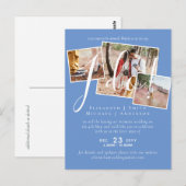 結婚式延期 日程変更 レセプション ポストカード (正面/裏面)