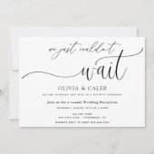 結婚式当日に出席できないウェディングレセプション招待状 招待状 (正面)