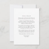 結婚式当日に夫への手紙 カード (裏面)