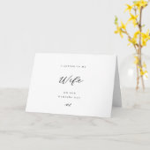 結婚式当日に妻への手紙 折りたたみカード カード (黄色い花)