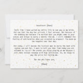 結婚式当日に花嫁へ シンプルなメッセージ 名前を入れて (裏面)