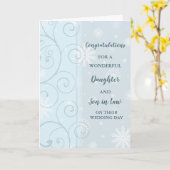 結婚式当日のお祝い カード (黄色い花)