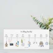 結婚式当日のイベントタイムライン プログラム (スタンド正面)