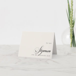 結婚式当日のステップマザーへのメッセージカード サンキューカード
