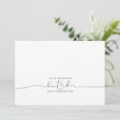 結婚式当日の兄へのキュートなメッセージ (スタンド正面)